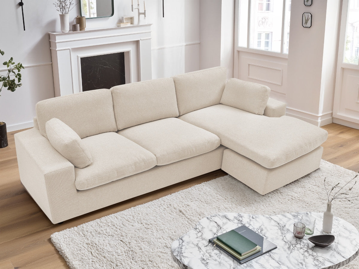 Canapé BOBOCHIC d'angle fixe réversible compact BELAIR — photo produit