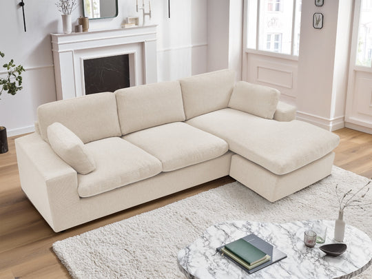 Canapé BOBOCHIC d'angle fixe réversible compact BELAIR — photo produit