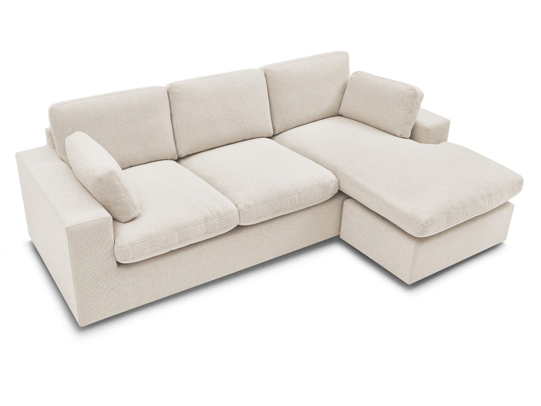 Canapé BOBOCHIC d'angle fixe réversible compact BELAIR — photo produit