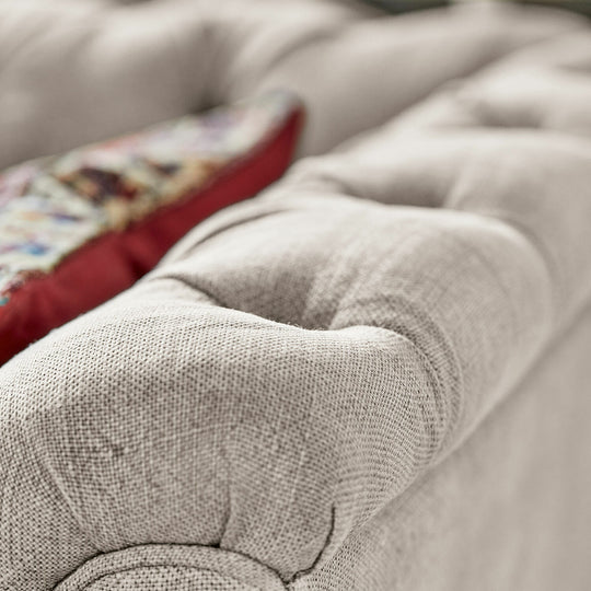 Canapé LOBERON Clères en tissu gris jamais utilisé — photo produit