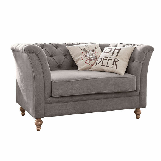 Canapé LOBERON Clères en tissu gris jamais utilisé — photo produit