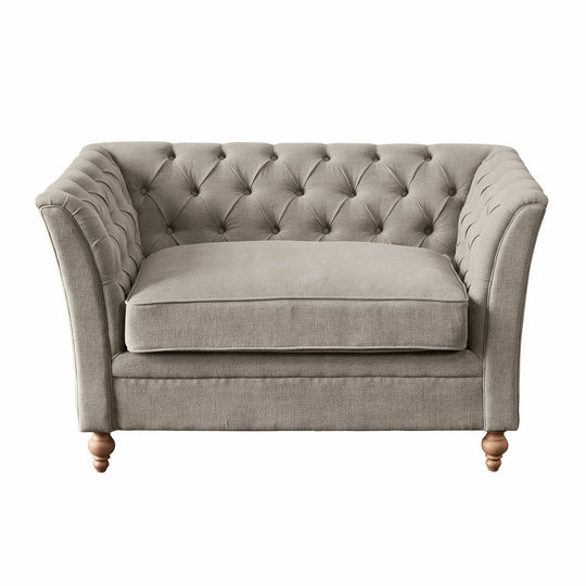 Canapé LOBERON Clères en tissu gris jamais utilisé — photo produit
