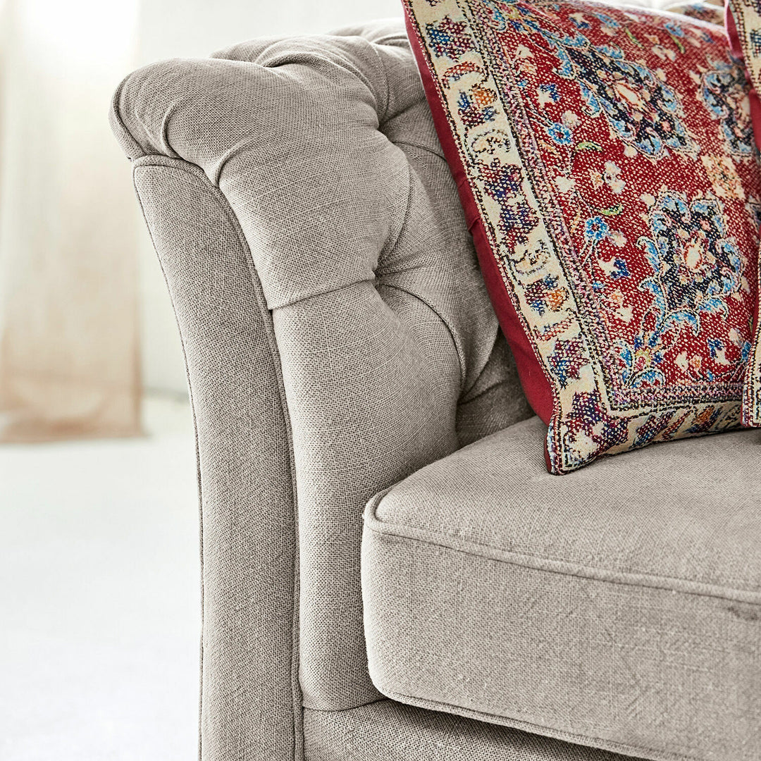 Canapé LOBERON Clères en tissu gris jamais utilisé — photo produit