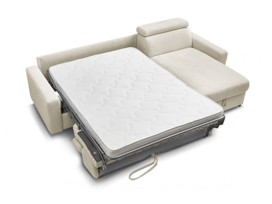 Canapé d'angle convertible BOBOCHIC Monaco beige 160 — photo produit