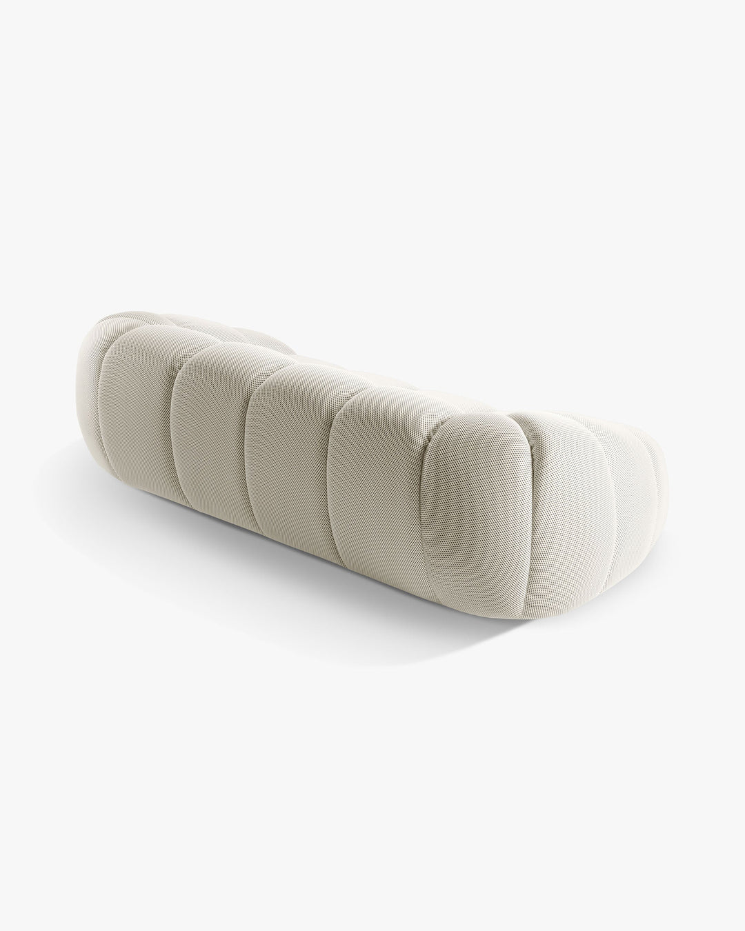 Canapé MICADONI Diana 3 places en tissu 3D Beige — photo produit
