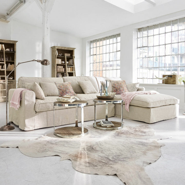 Canapé d'angle droit LOBERON Seaford beige