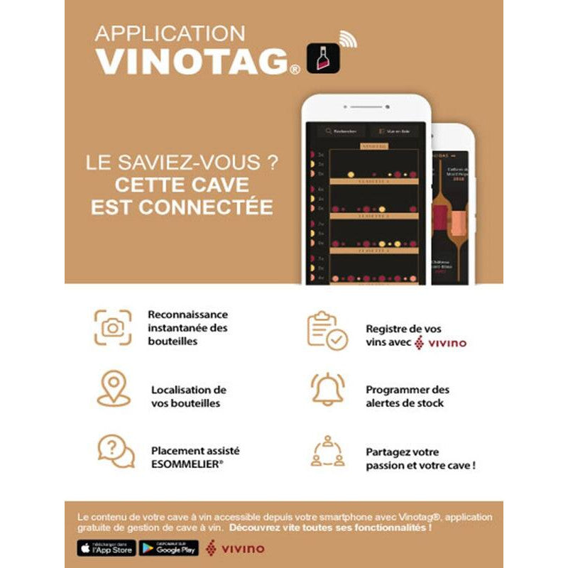 Cave à vin de service LA SOMMELIERE LS52BLAC — photo produit