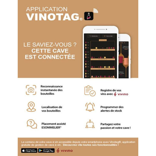Cave à vin de service LA SOMMELIERE LS52BLAC — photo produit