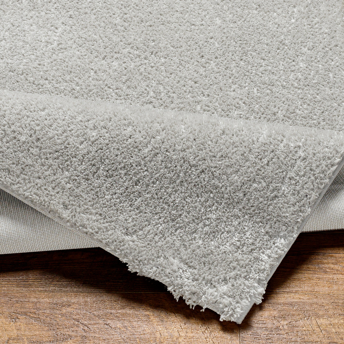 Tapis SURYA Trento shaggy uni, poils longs, gris foncé, vue 4