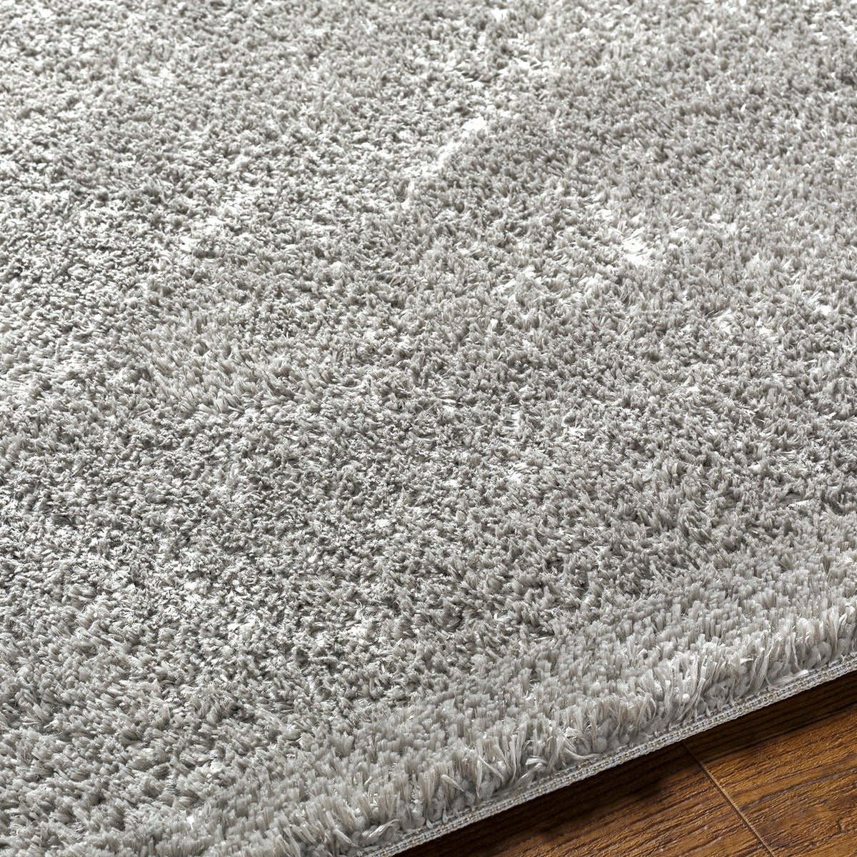 Tapis SURYA Trento shaggy uni, poils longs, gris foncé, vue 3