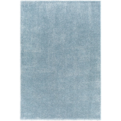 Tapis Shaggy Moderne Bleu Trento