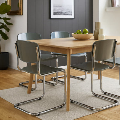 Lot de 4 chaises AMADEUS grises - IRINA