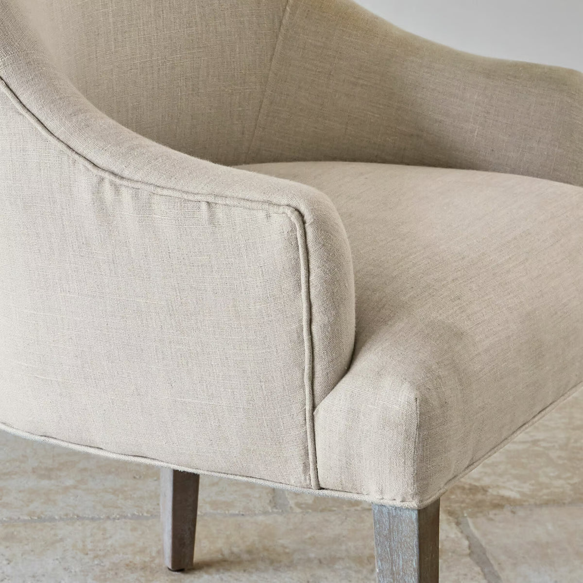 Chaise avec accoudoirs LOBERON Hyeres beige