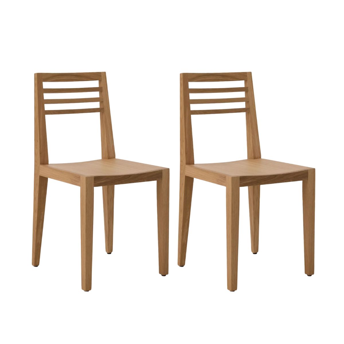 CAMIF- Lot de 2 chaises Canelle en bois massif