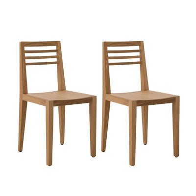 CAMIF- Lot de 2 chaises Canelle en bois massif