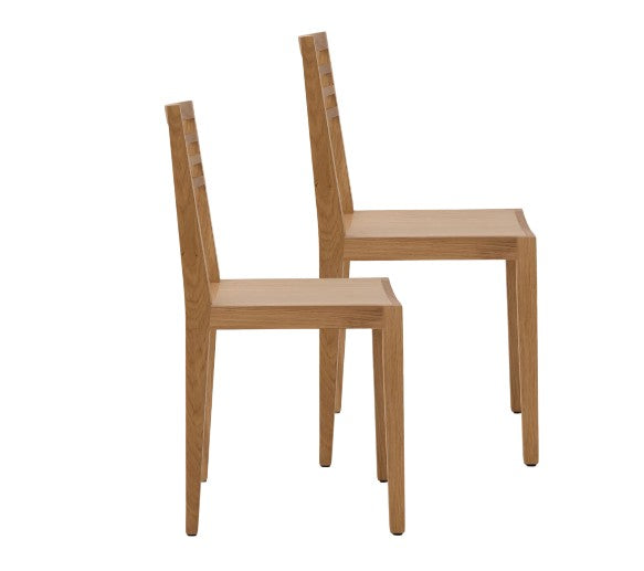 CAMIF- Lot de 2 chaises Canelle en bois massif