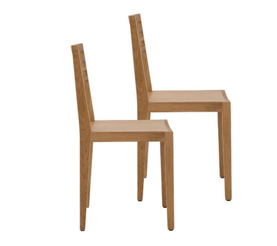 CAMIF- Lot de 2 chaises Canelle en bois massif