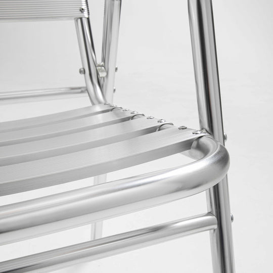 Lot de 4 chaises de jardin en aluminium avec accoudoirs NOTTING HILL