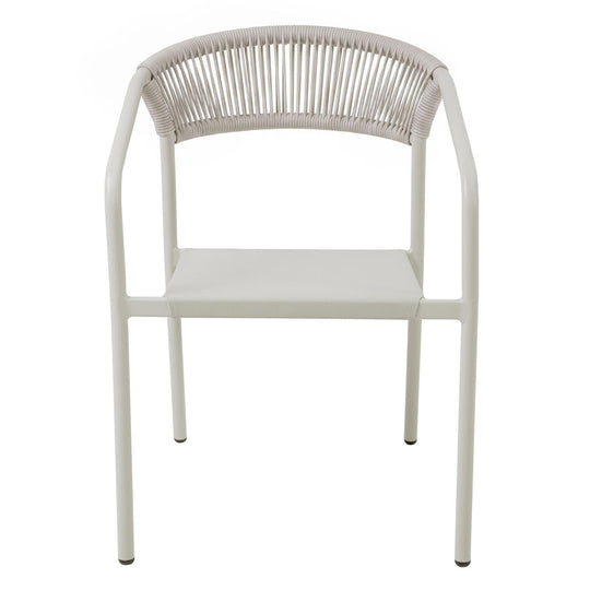 Lot de 2 chaises de jardin en aluminium et rotin synthétique avec accoudoirs