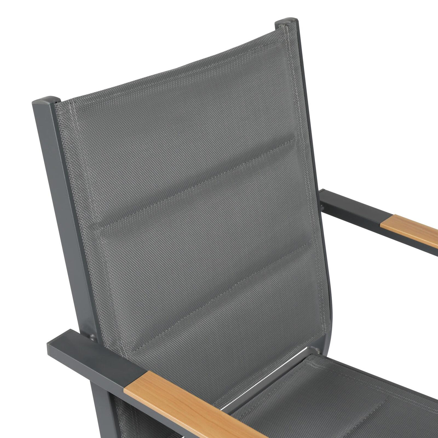 Lot de 6 chaises de jardin en aluminium avec accoudoirs CIOTAT