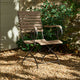 Chaise de jardin pliable LOBERON Iker en bois et métal noir