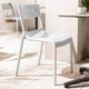 Lot de 4 chaises de jardin en plastique Blanc PANAME