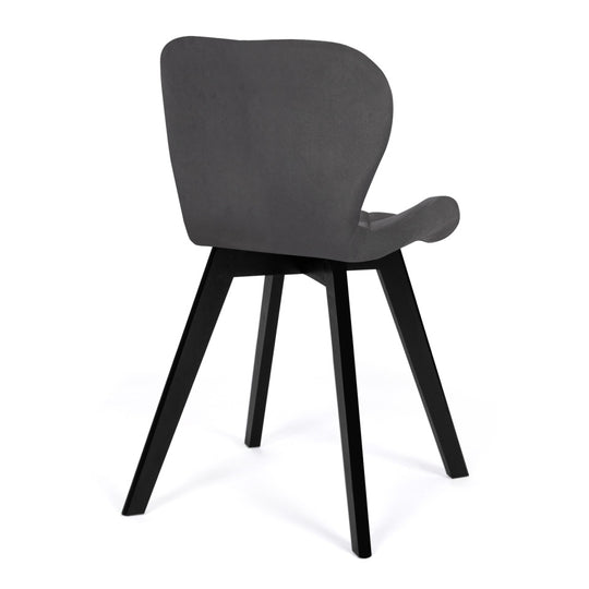 Lot de 4 chaises Daisy Griss