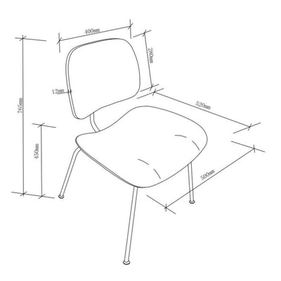 Lot de 4 chaises en bois JULES