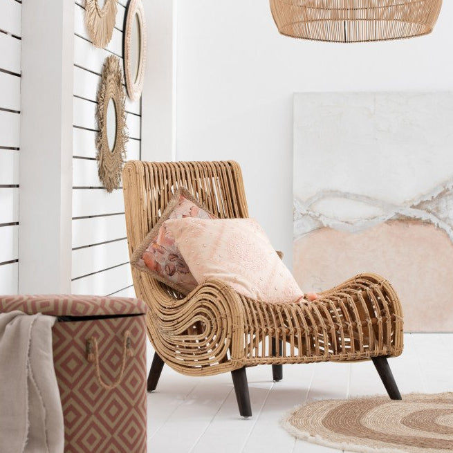 Fauteuil Kave Home en rotin naturel