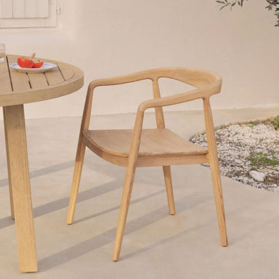 Lot de 6 chaises SKLUM de jardin en bois de teck Rokan