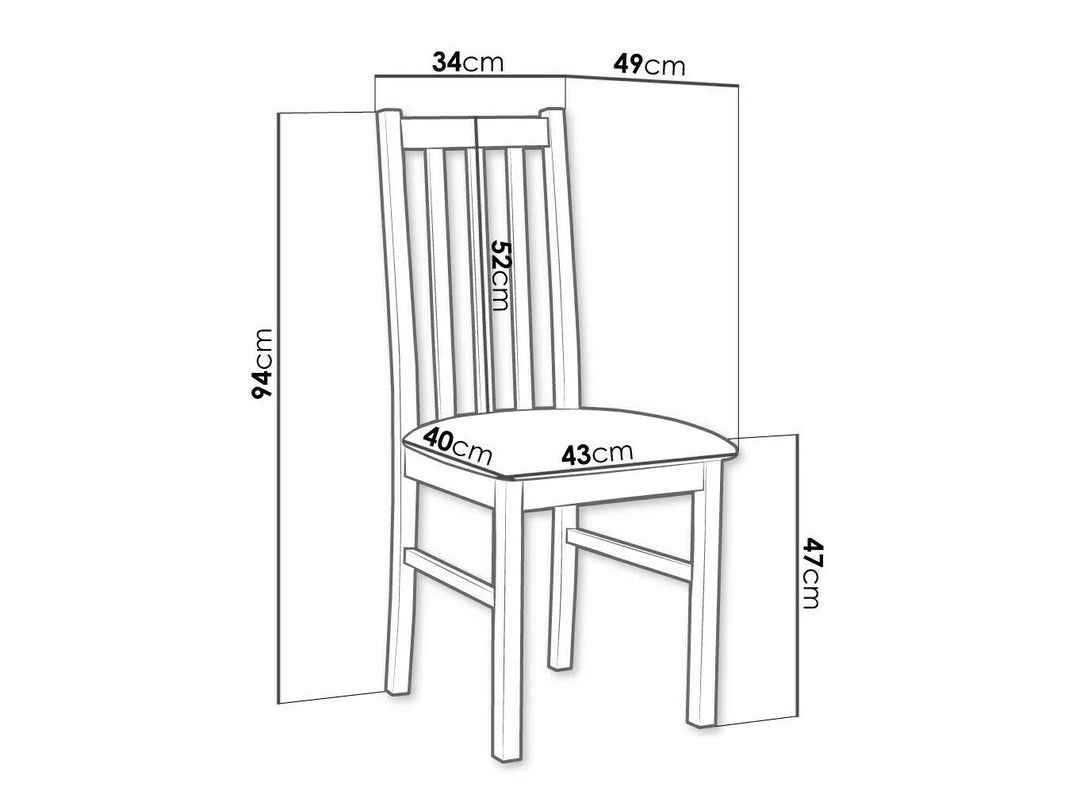 Lot de 2 chaises MOBILIER 1 Victorville 141 (Noir)