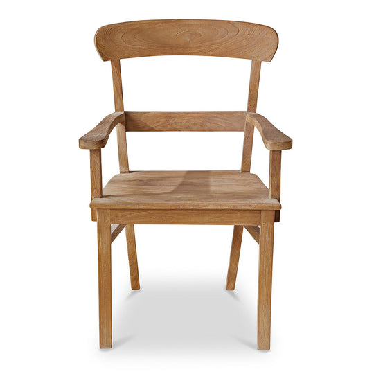 Chaise accoudoirs Loberon MASTERS bois — photo produit
