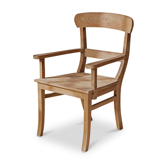 Chaise accoudoirs Loberon MASTERS bois — photo produit