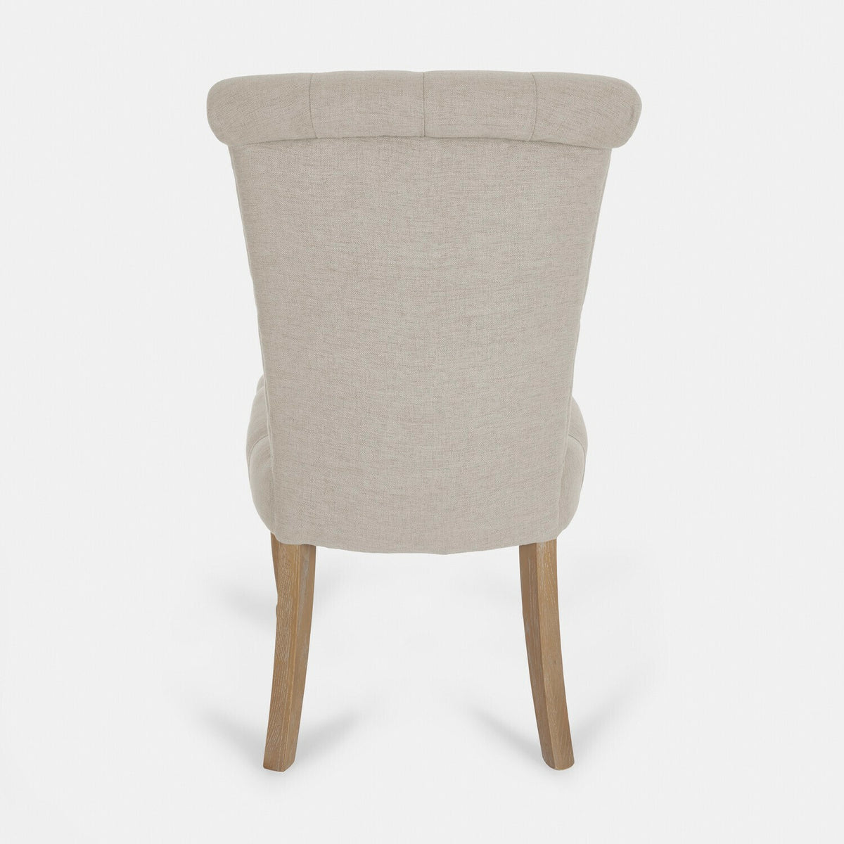 Chaise LOBERON Claville en tissu beige lin — photo produit