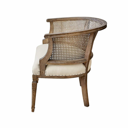 Chaise cannée LOBERON Curbigny beige — photo produit