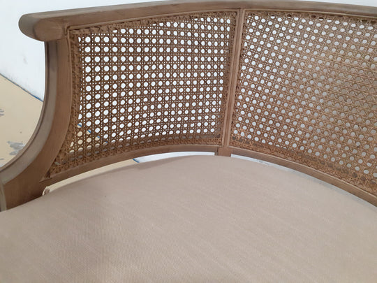 Chaise cannée LOBERON Curbigny beige — photo produit