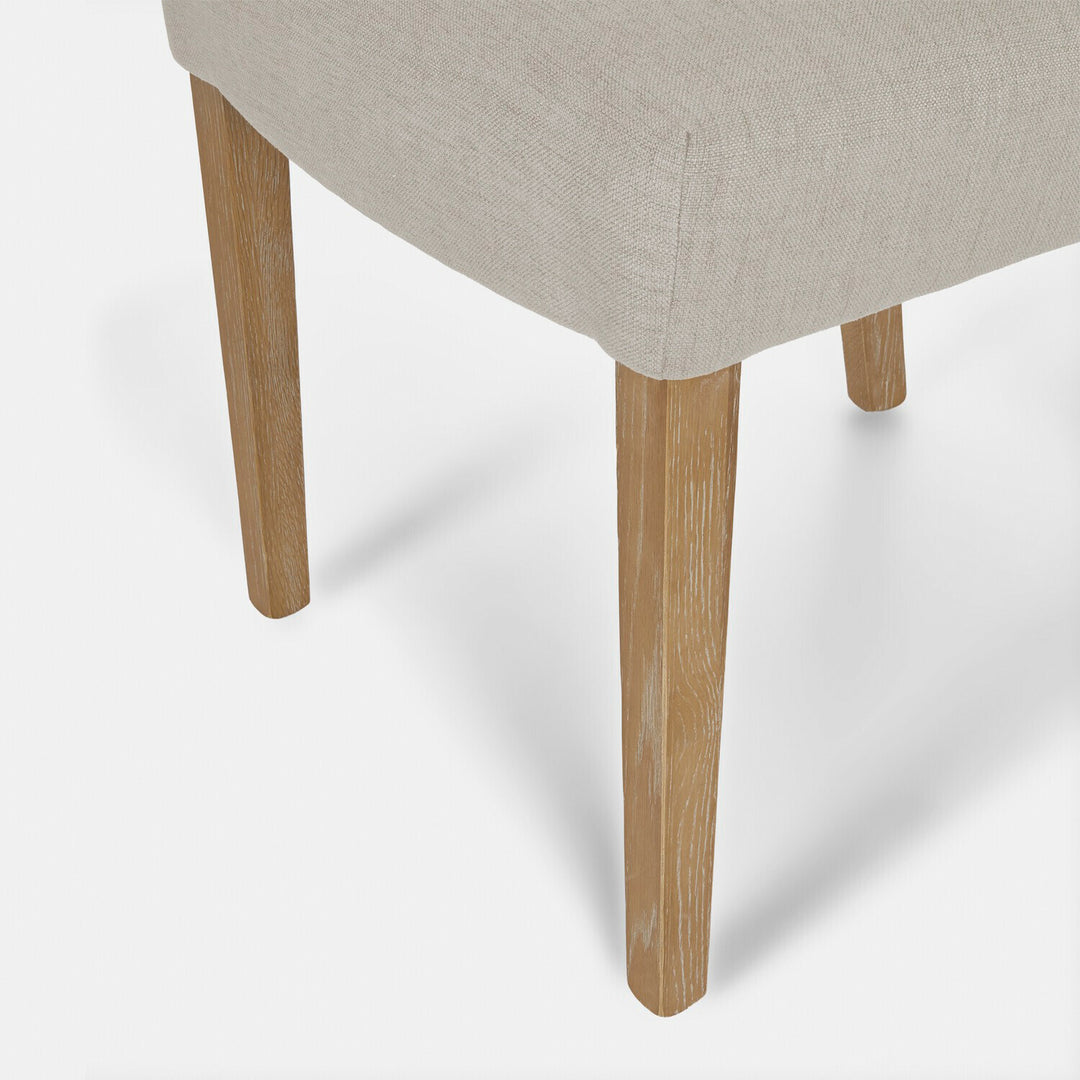 Chaise LOBERON Fulden tissu lin — photo produit