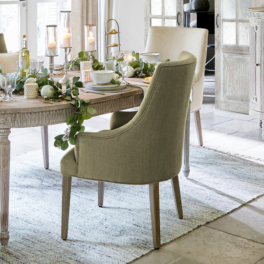 Chaise avec accoudoirs LOBERON Hyeres vert — photo produit