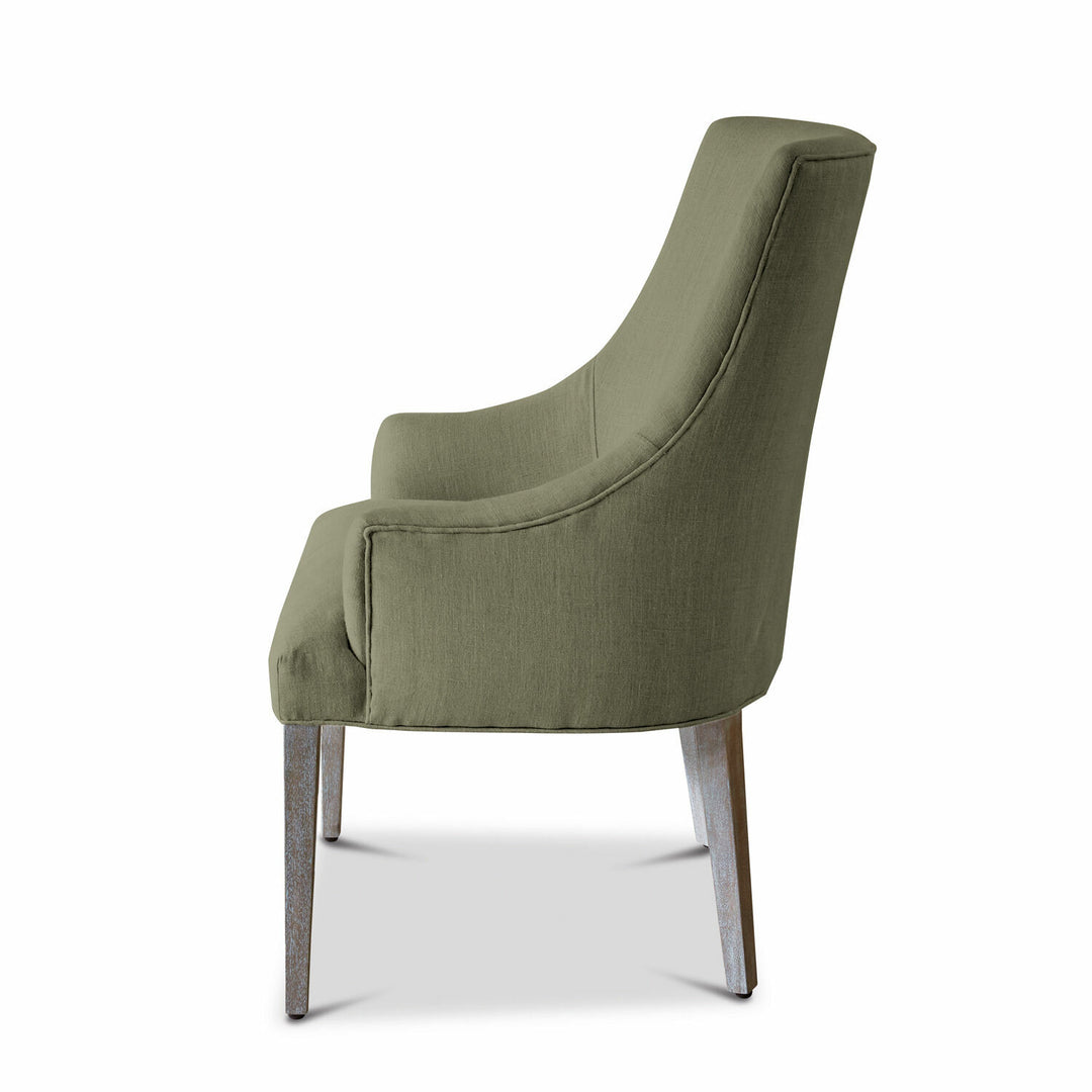 Chaise avec accoudoirs LOBERON Hyeres vert — photo produit