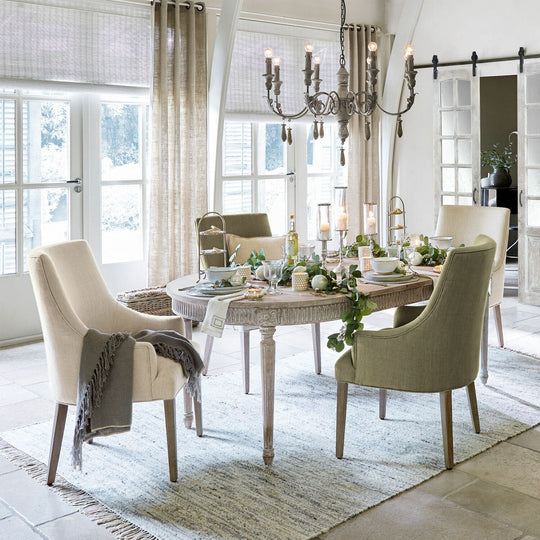 Chaise avec accoudoirs LOBERON Hyeres vert — photo produit