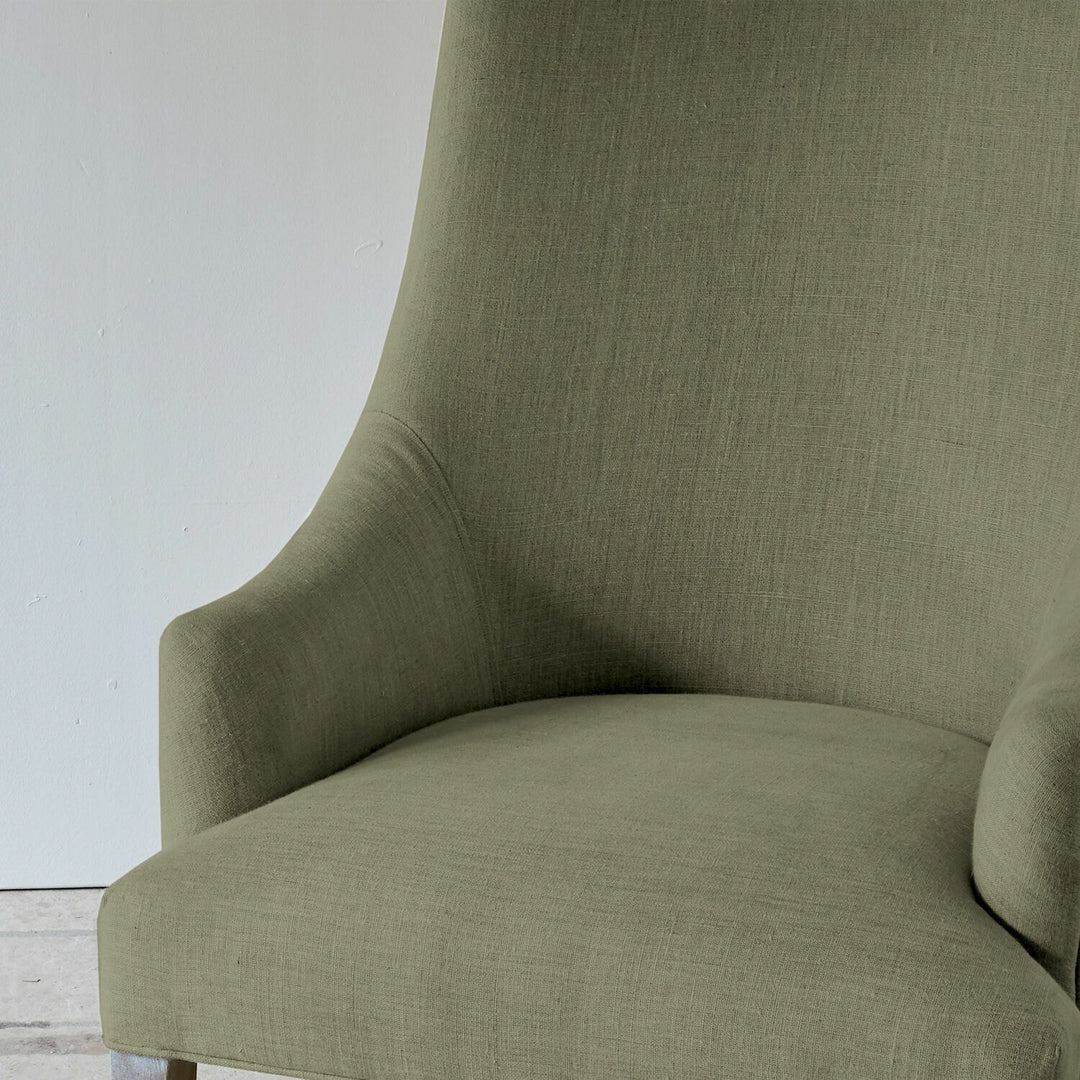 Chaise avec accoudoirs LOBERON Hyeres vert — photo produit