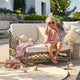 Chaise longue enfant Loberon SNUGGLEBERRY rotin tressé — photo produit