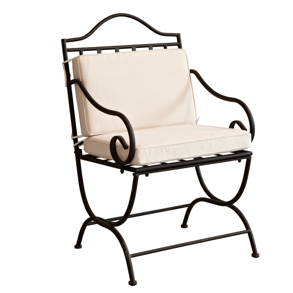 Chaise de jardin LOBERON Avanton métal noir Avanton — photo produit