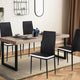 Lot de 6 chaises Jodie Noir/Blanc