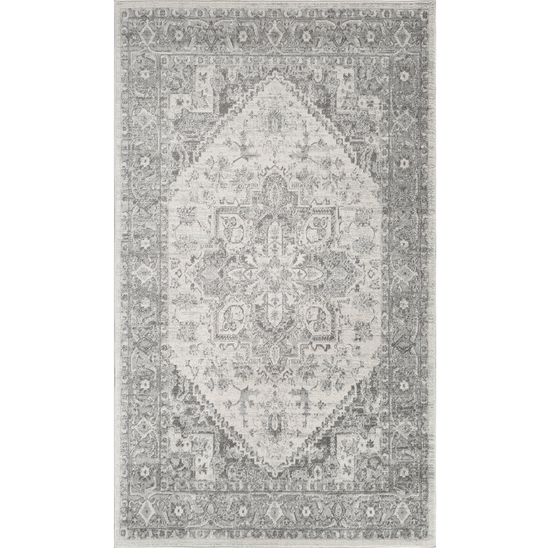 Tapis Vintage Oriental Gris/Blanc Mendoza
