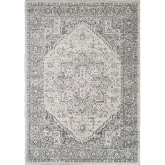 Tapis Vintage Oriental Gris/Blanc Mendoza