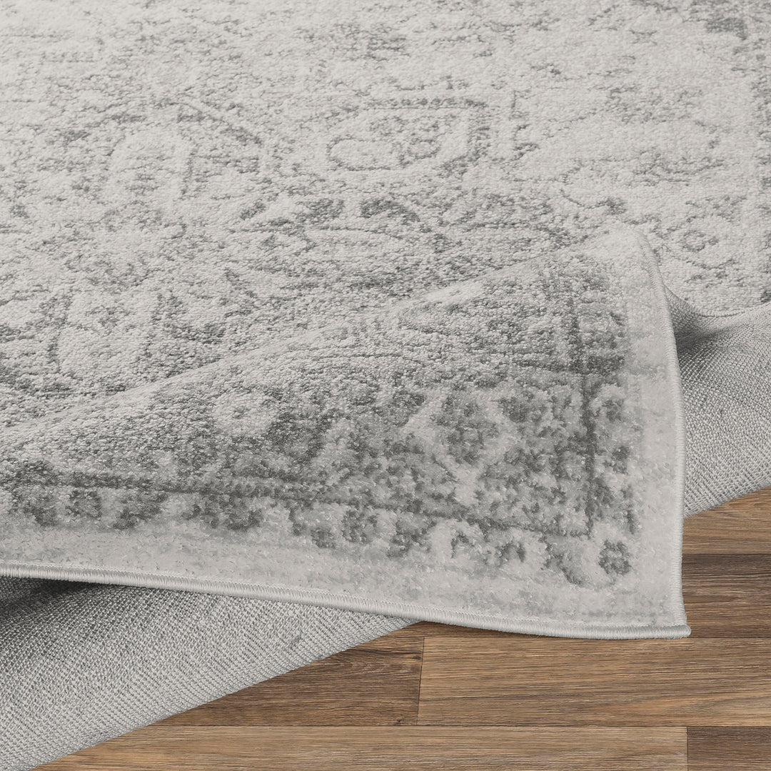 Tapis Vintage Oriental Gris/Blanc Mendoza
