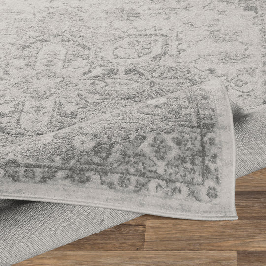Tapis Vintage Oriental Gris/Blanc Mendoza