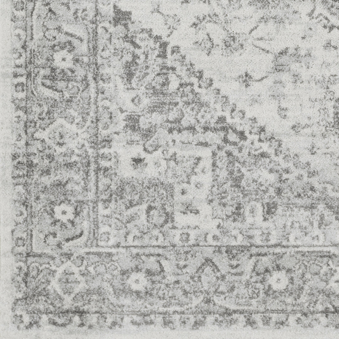 Tapis Vintage Oriental Gris/Blanc Mendoza