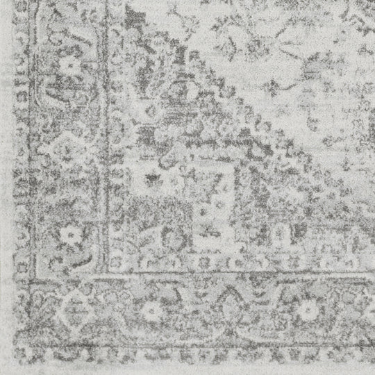 Tapis Vintage Oriental Gris/Blanc Mendoza